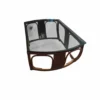 Table basse verre et bambou