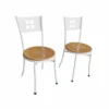 Lot de 2 chaises en métal