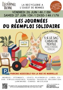 Affiche Destockage solidaire LEchappeeBenne Juin 2026