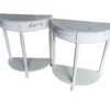 Tables de nuit demi-lunes