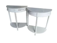 Tables de nuit demi-lunes